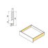 Vertex 40kg tiroir extérieur hauteur 83mm et réglage 3D