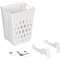 Panier à linge pour module de 450 mm, en plastique blanc