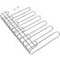 support pour verres à vin à 5 lignes, 320 mm, acier, finition chromée