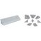 Profil triangulaire, avec accessoires, 4,7 m, plastique, anodisé satiné.