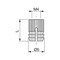 Ecrou à expansion M4 cylindrique