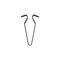 Metallklips bakluke trim 10 stk