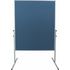 Moderationstafel,H 1900mm,Tafel HxB 1500x1200mm,Tafel Filz,blau,pinnbar
