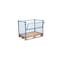 Paletten-Aufsatzrahmen, Drahtgitter, Auflast 1000kg, HxLxB 800x1200x800mm