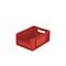 Euronorm-Sichtlagerkasten, HxLxB 170x400x300mm, 15l, PP, rot