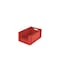 Euronorm-Sichtlagerkasten, HxLxB 270x600x400mm, 51l, PP, rot