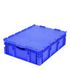 Euronorm-Stapelbehälter,HxLxB 238x800x600mm,79l,PP,blau,Wände geschlossen