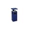 Kombiascher, HxBxT 910x395x395mm, Korpus Stahl enzianblau, m. Schutzdach