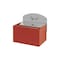 Wandascher, HxBxT 87x140x98mm, Korpus Stahl, Korpus rot