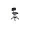Arbeitsdrehstuhl, Standardsitz schwarz, PU, Sitz HxBxT 465-655x420x400mm