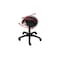 Sattelsitzhocker, Sitz H 490-680mm, PU-Schaum-Sattelsitz schwarz