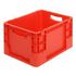 Stapelbehälter, HxLxB 220x400x300mm, 25l, PP, rot, Wände geschlossen