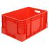 Stapelbehälter, HxLxB 270x600x400mm, 50l, PP, rot, Wände geschlossen