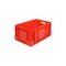 Stapelbehälter, HxLxB 270x600x400mm, 50l, PP, rot, Wände geschlossen