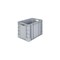 Stapelbehälter, HxLxB 420x600x400mm, 80l, PP, grau, Wände geschlossen