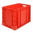 Stapelbehälter, HxLxB 420x600x400mm, 80l, PP, rot, Wände geschlossen