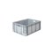 Stapelbehälter, HxLxB 320x800x600mm, 132l, PP, grau, Wände geschlossen