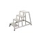 Montagetreppe, Podest H 800mm, 4 Stufe(n), Alu