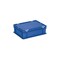 Euronorm-Stapelbehälter,HxLxB 135x400x300mm,11l,PP,blau,Scharnierdeckel