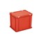 Euronorm-Stapelbehälter,HxLxB 335x400x300mm,31l,PP,rot,Scharnierdeckel