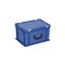 Euronorm-Koffer, HxLxB 235x400x300mm, 21l, PP, blau, Scharnierdeckel