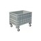 Großbehälter, HxLxB 920x800x1170mm, 520l, PE, grau, Wände geschlossen