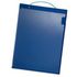 Auftragsmappe,Platte m. Abdeckung,rechteckig,f. DIN A4,Kunststoff,blau