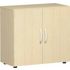 Büroschrank,HxBxT 752x800x420mm,1xHolzboden,2 OH,Korpus Ahorn,Front Ahorn