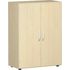 Büroschrank, HxBxT 1104x800x420mm, 2xHolzboden, 3 OH, Korpus Ahorn