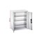 Wandschrank,HxBxT 830x700x300mm,Doppel-Flügeltür,3xStahlboden,Zyl.-Schl.