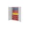 Schrank,m. Kästen,HxBxT 1950x1130x590mm,52 Kästen PE,Zyl.-Schl.,Sockel