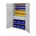 Schrank, m. Kästen, HxBxT 1950x1130x590mm, 40 Kästen PE, 2 Schublade(n)