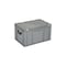 Euronorm-Koffer, HxLxB 330x600x400mm, 63l, PP, grau, Scharnierdeckel