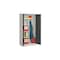 Akten-/Kleiderschrank, HxBxT 1950x1000x600mm, RAL7035, Front RAL7016