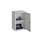 Wandschrank, HxBxT 600x400x300mm, Flügeltür, 1xStahlboden, Zyl.-Schl.