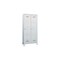 Abteilschrank,RAL7035,HxBxT 1850x800x500mm,2 Abt.,Abt. B 400mm,Drehriegel