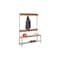 Umkleidebank, HxLxT 1600x1000x400mm, Holzleisten Buche, Gestell lichtgrau