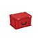 Euronorm-Koffer, HxLxB 235x400x300mm, 21l, PP, rot, Scharnierdeckel