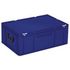 Euronorm-Koffer, HxLxB 250x600x400mm, 43l, PP, blau, Scharnierdeckel