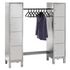 Schließfach-Garderobe,HxBxT 1850x1800x500mm,Korpus RAL7035,Front RAL5010