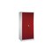 Universalschrank, HxBxT 1950x930x600mm, Korpus RAL7035, Front RAL3003
