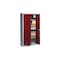 Universalschrank, HxBxT 1950x930x400mm, Korpus RAL7035, Front RAL3003