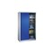 Schiebetürenschrank, HxBxT 1950x1200x400mm, Korpus RAL7035, Front RAL5010