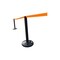 Gurtwarnständer, m. 1 Gurt(en), Pfosten Ø 83mm, L 3, 7m, Gurt orange