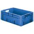 Euronorm-Stapelbehälter,HxLxB 210x600x400mm,38l,PP,blau,Wände geschlossen