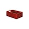Euronorm-Stapelbehälter,HxLxB 210x600x400mm,38l,PP,rot,Wände geschlossen