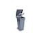 Treteimer, 1x80l, HxBxT 790x370x510mm, Klemmring, Korpus PP grau