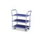 Etagenwagen, Tragl. 120kg, 3 Etage(n), Ladefl. LxB 750x480mm, RAL5017
