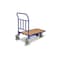 Raumsparwagen, Tragl. 500kg, Ladefl. LxB 1030x700mm, Holzplatte, 1 Wand