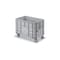 Großbehälter, HxLxB 700x640x1040mm, 300l, PE, grau, Wände durchbrochen